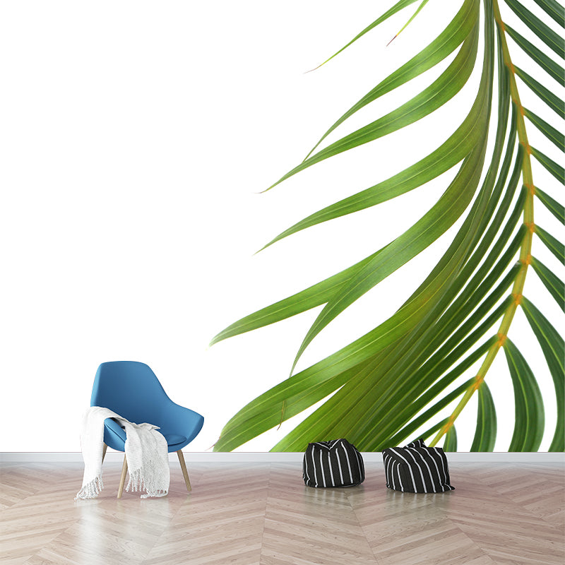 Mildew Resistant Tropical Plant Mural Wallpaper Decorative Wall Art for Bedroom