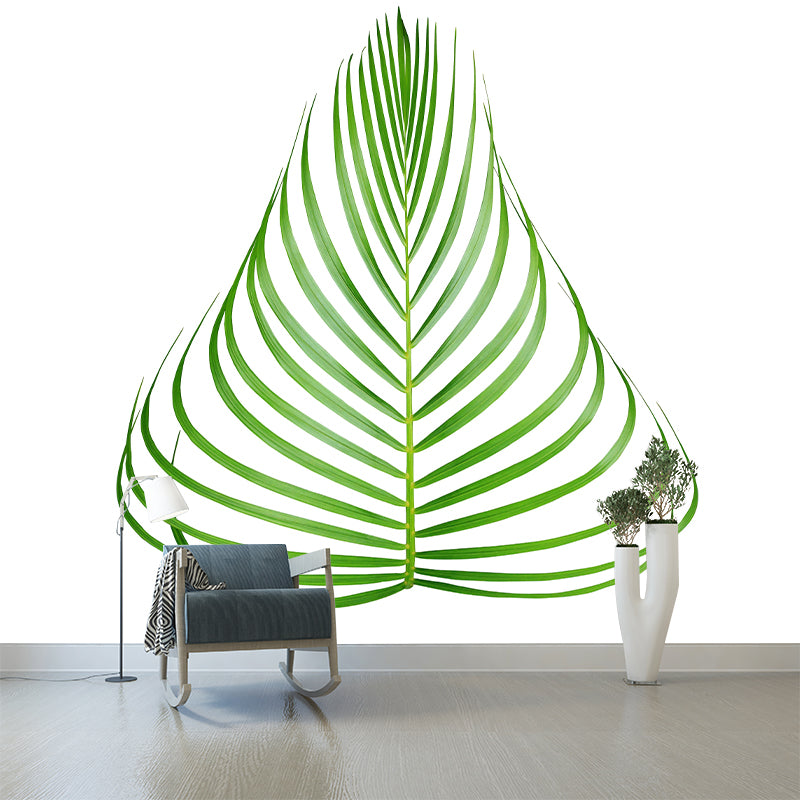 Mildew Resistant Tropical Plant Mural Wallpaper Decorative Wall Art for Bedroom