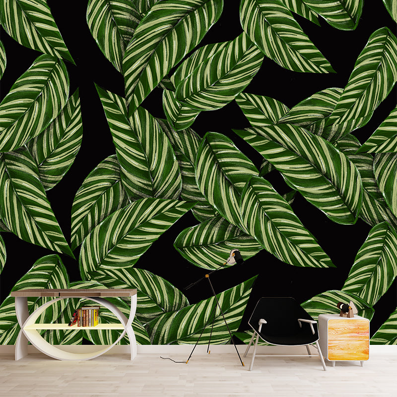 Environment Friendly Tropical Plant Mural Wallpaper Decorative Wall Art for Home