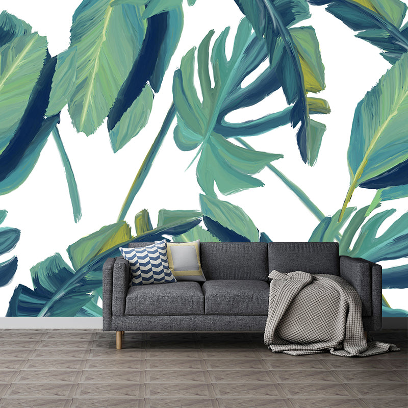 Mildew Resistant Tropical Plant Mural Wallpaper Decorative Wall Art for Room