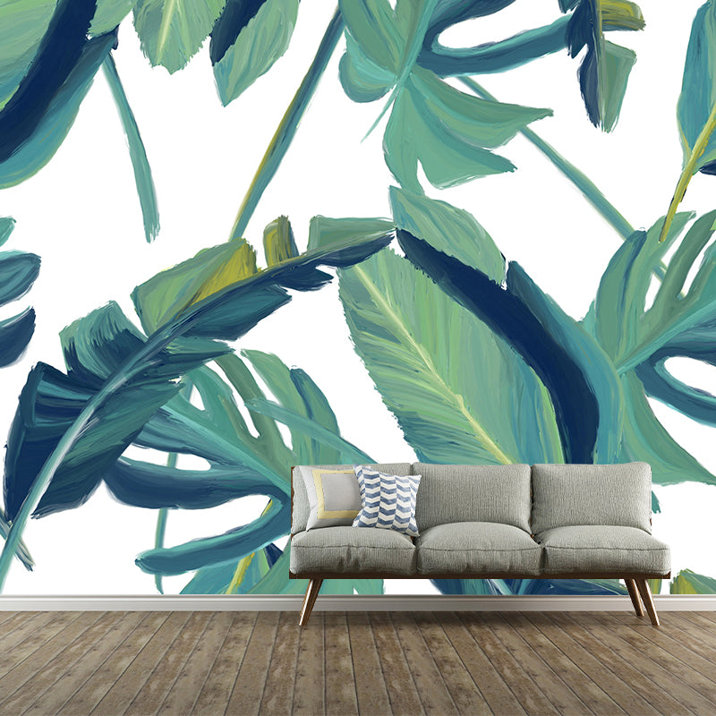 Mildew Resistant Tropical Plant Mural Wallpaper Decorative Wall Art for Room