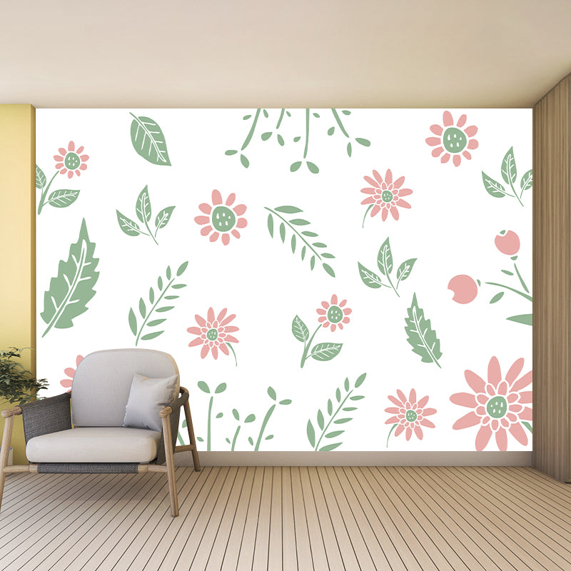 Eco-friendly Tropical Plant Mural Wallpaper Decorative Wall Art for Home Decor