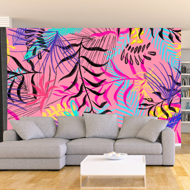 Eco-friendly Tropical Plant Mural Wallpaper Decorative Wall Art for Home Decor