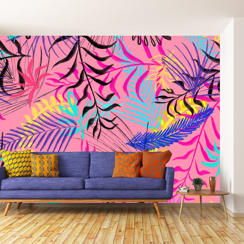 Eco-friendly Tropical Plant Mural Wallpaper Decorative Wall Art for Home Decor