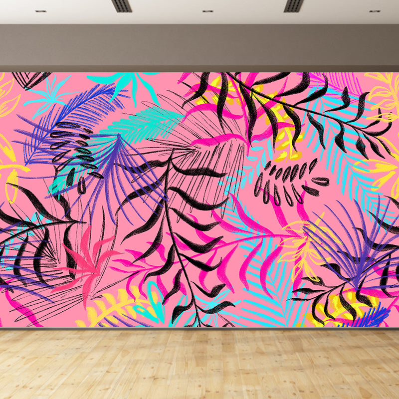 Eco-friendly Tropical Plant Mural Wallpaper Decorative Wall Art for Home Decor