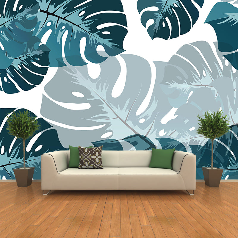 Mildew Resistant Tropical Plant Mural Wallpaper Decorative Wall Art for Wall Decor