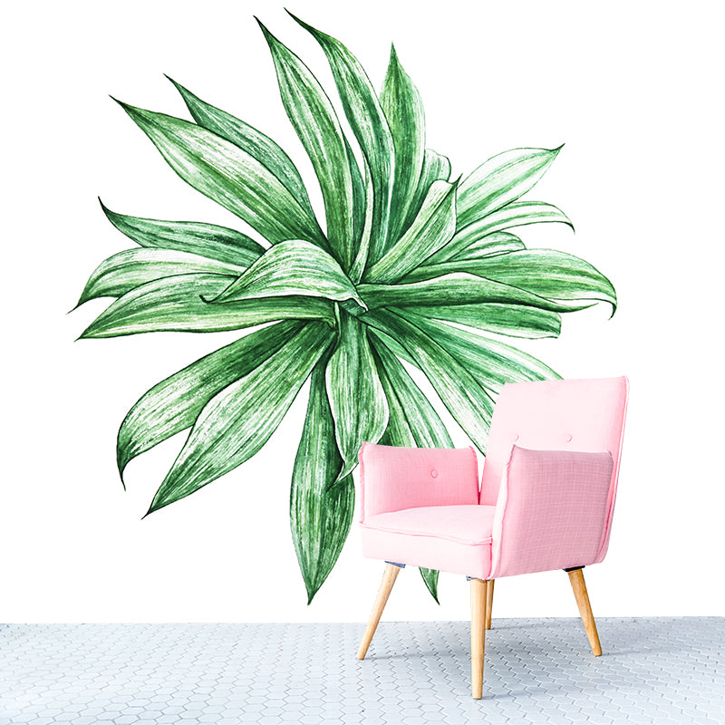 Mildew Resistant Tropical Plant Mural Wallpaper Decorative Wall Art for Wall Decor