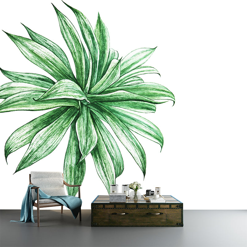 Mildew Resistant Tropical Plant Mural Wallpaper Decorative Wall Art for Wall Decor