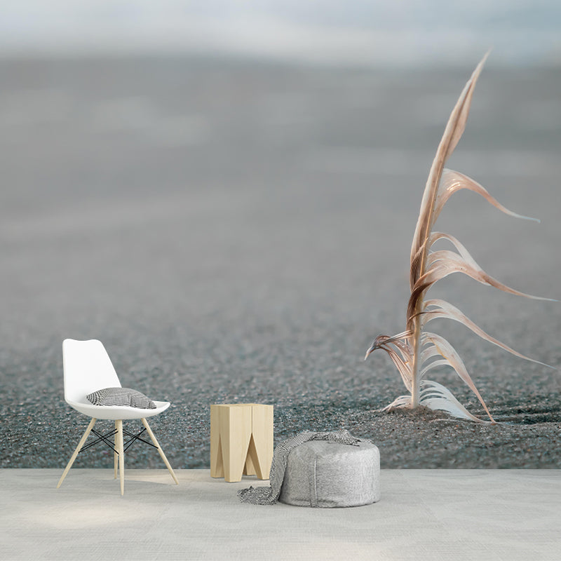 Mildew Resistant Bird Feather Mural Wallpaper Decorative Wall Art for Living Room