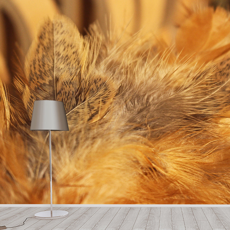 Mildew Resistant Bird Feather Mural Wallpaper Decorative Wall Art for Wall Decor