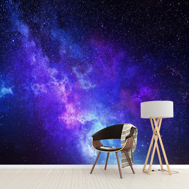 Customized Galaxy Wall Mural Mildew Resistant Wallpaper for Dining Room