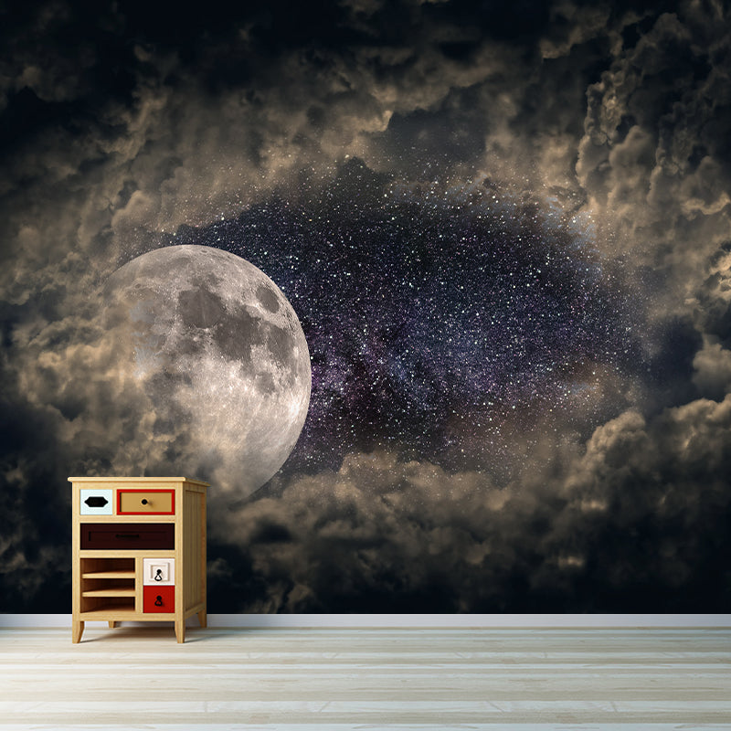 Galaxy Universe Photo Removable Mural Wallpaper Stain-Resistant for Guest Room