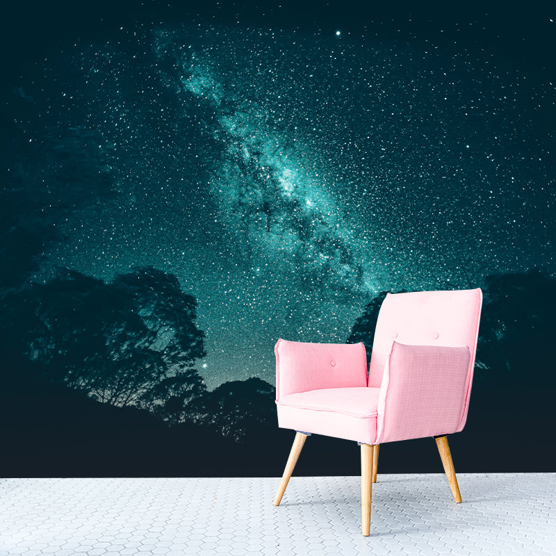 Galaxy Universe Photo Removable Mural Wallpaper Stain-Resistant for Guest Room