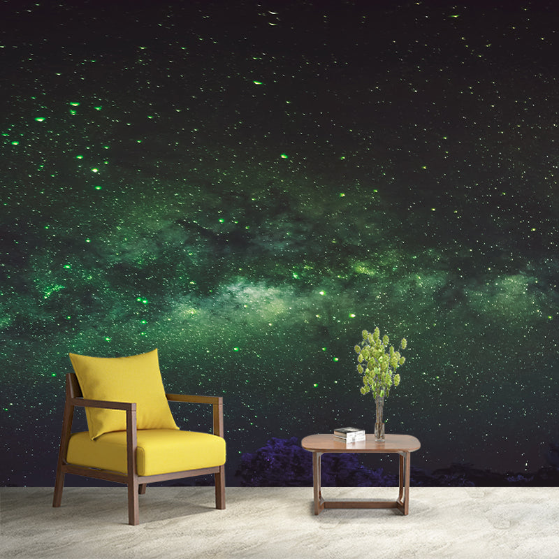 Galaxy Universe Photo Removable Mural Wallpaper Stain-Resistant for Guest Room