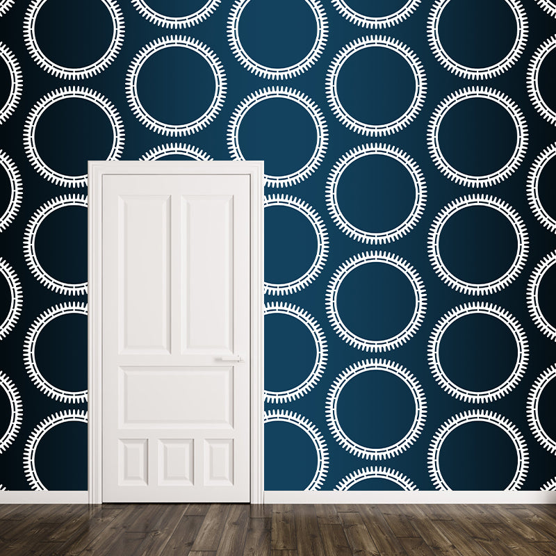 Industrial Style Gearwheel Mural for Living Room Bedroom, Removable, Customized Size