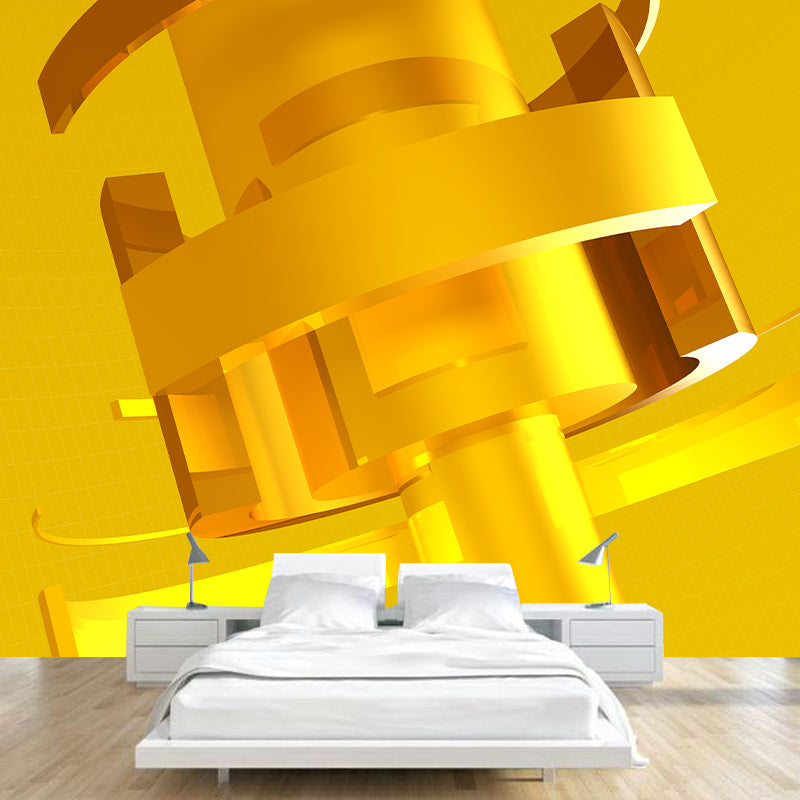 Industrial Style Gearwheel Mural for Living Room Bedroom, Removable, Customized Size