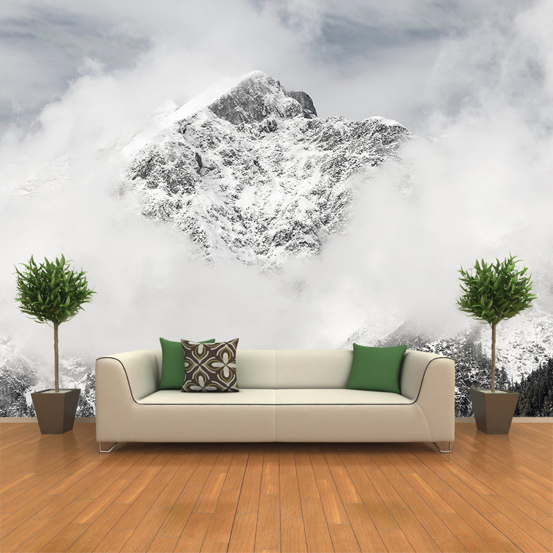 Alps Mountain Mural for Living Room Bedroom, Removable, Customized Size