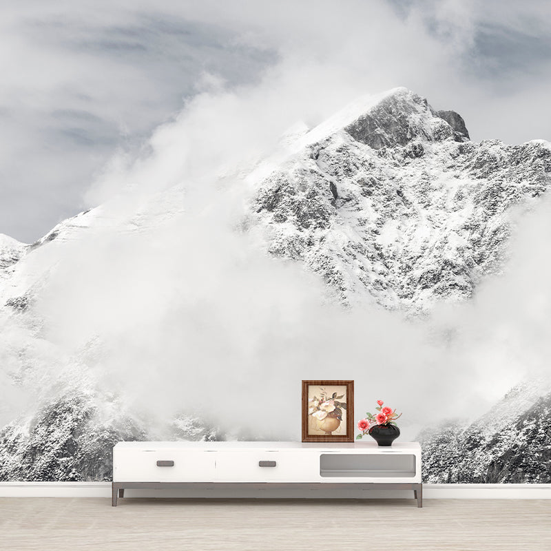 Alps Mountain Mural for Living Room Bedroom, Removable, Customized Size