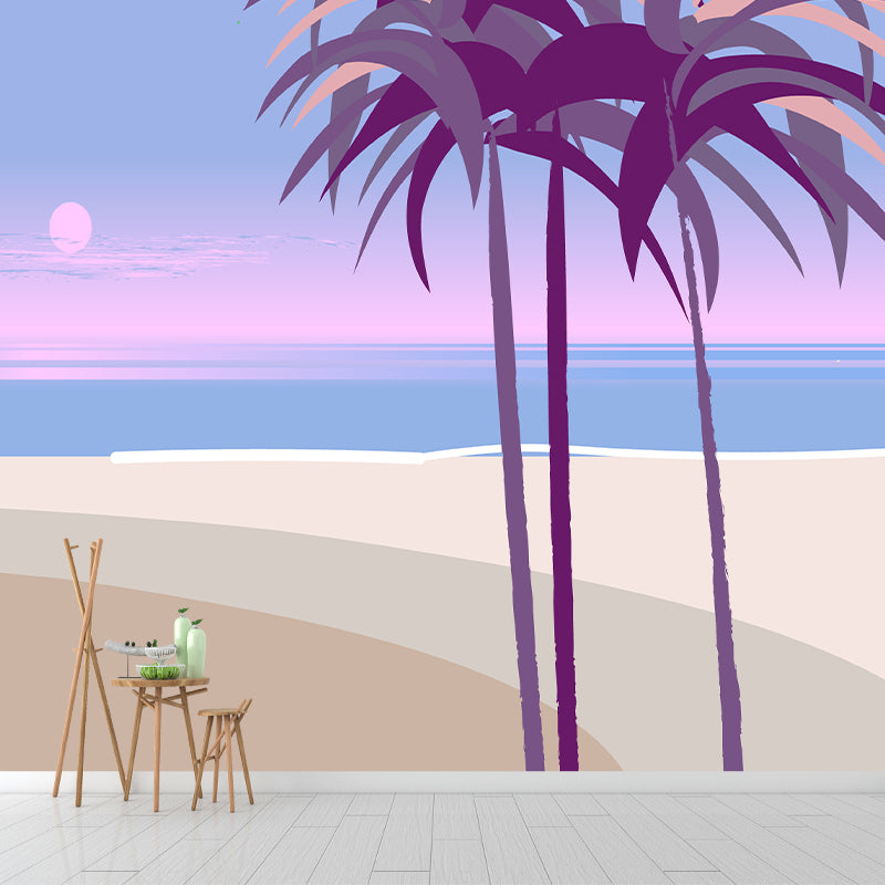 Tropical Landscape Moisture Resistant Wall Mural Removable Wallpaper for Living Room