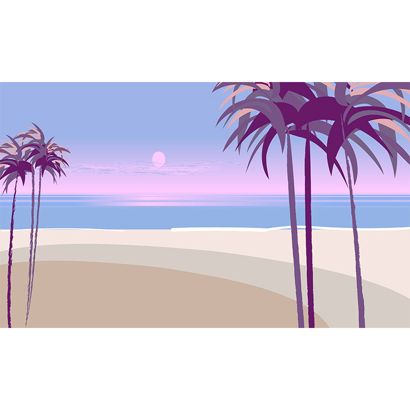 Tropical Landscape Moisture Resistant Wall Mural Removable Wallpaper for Living Room