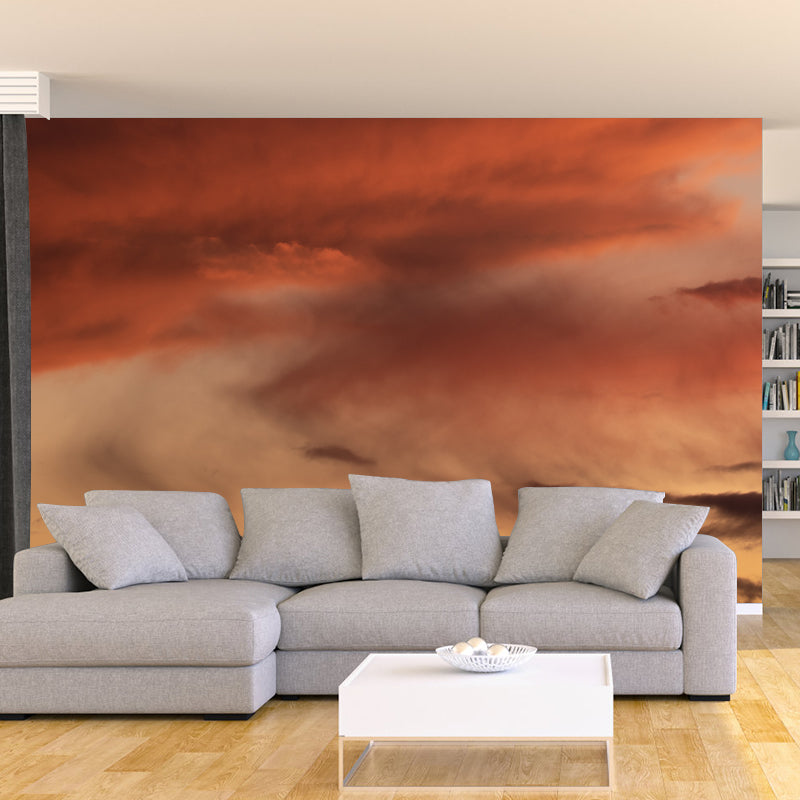 Cloudscape Wallpaper Mural Simple Style Sitting Room Mural for Wall Decor