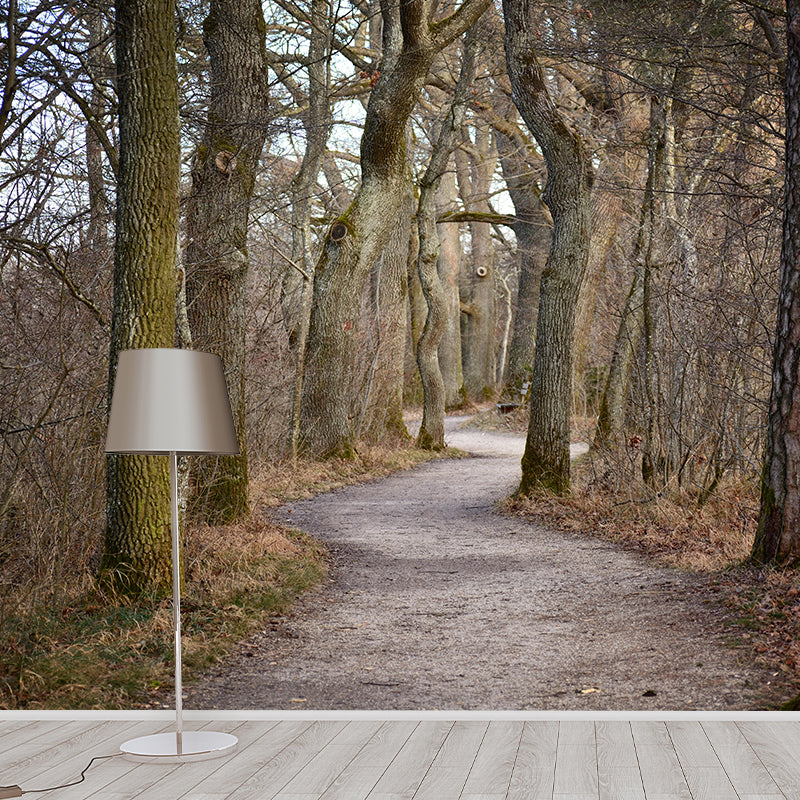 Space Extension Mural Wallpaper Photography Style Mildew Resistant for Room