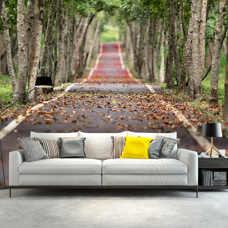 Photography Style Space Extension Mural Wallpaper Mildew Resistant for Room