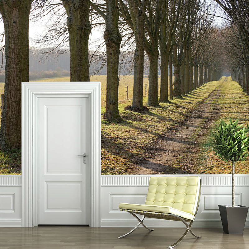 Space Extension Mural Wallpaper Photography Mildew Resistant for Living Room