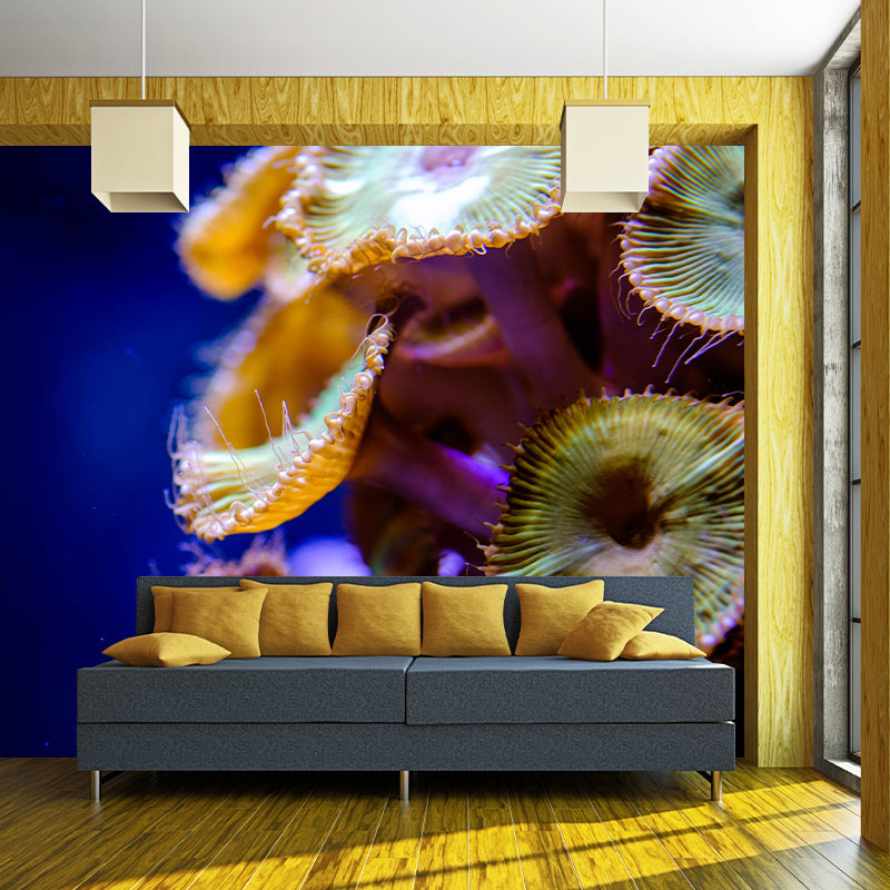 Seabed Wall Mural Wallpaper Tropical Beach Style Mildew Resistant for Wall Decor