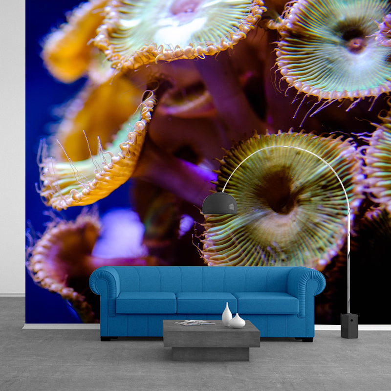 Seabed Wall Mural Wallpaper Tropical Beach Style Mildew Resistant for Wall Decor