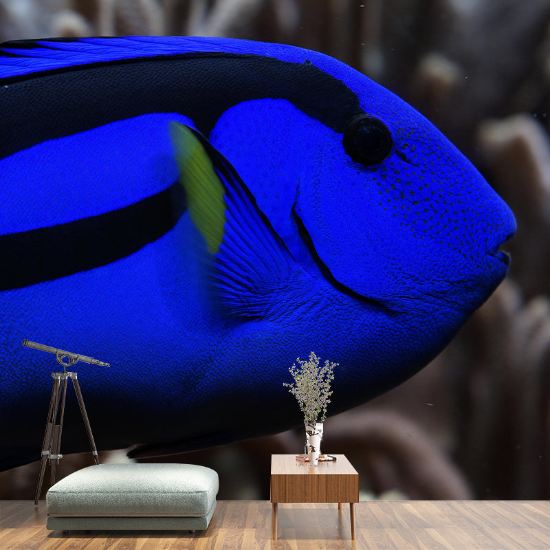 Seabed Mural Wallpaper Tropical Beach Style Mildew Resistant for Living Room