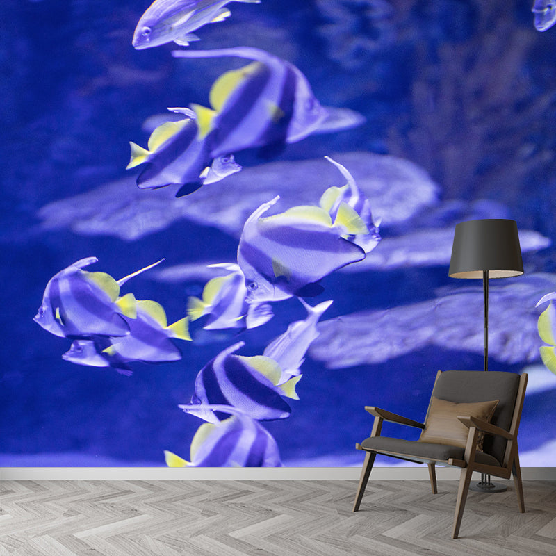 Tropical Beach Seabed Mural Wallpaper Mildew Resistant for Bedroom