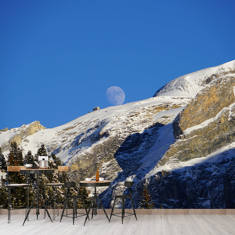 Mountain Wall Mural Wallpaper Modern Style Mildew Resistant Bedrom Mural