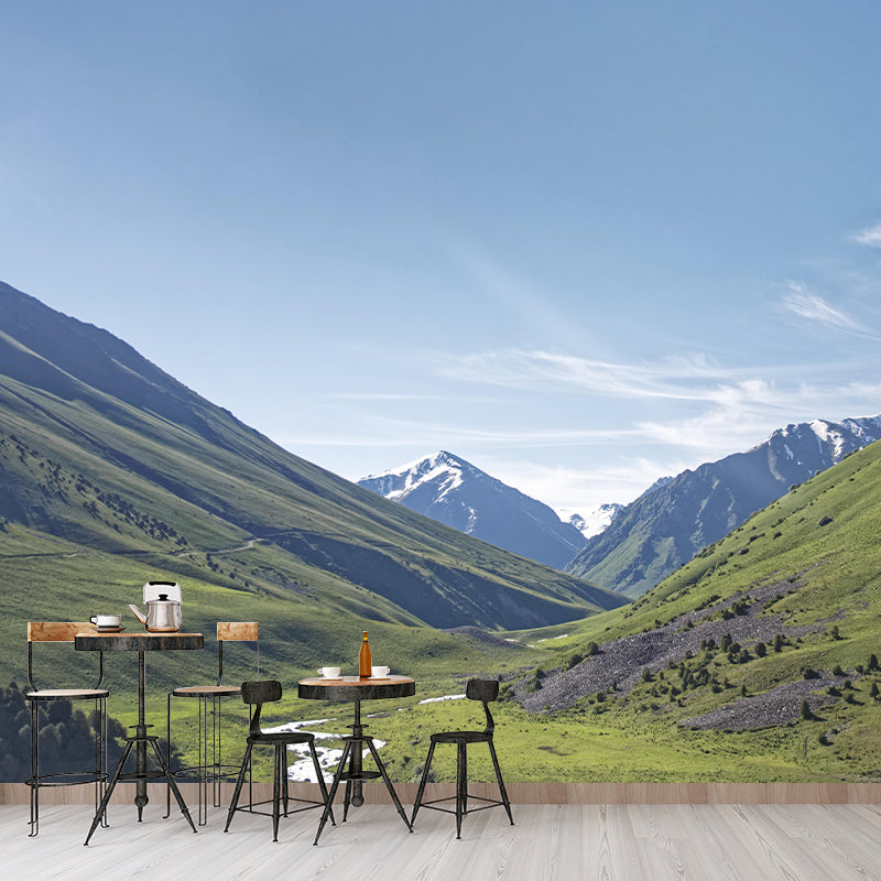 Mountain Wall Mural Wallpaper Modern Style Mildew Resistant for Dining Room