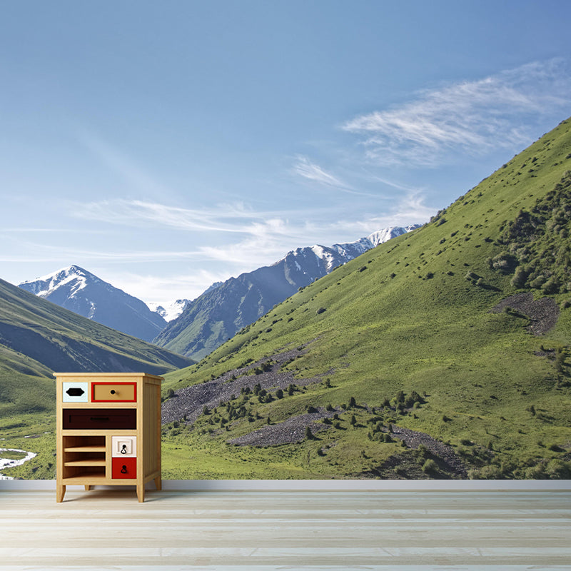 Mountain Wall Mural Wallpaper Modern Style Mildew Resistant for Dining Room