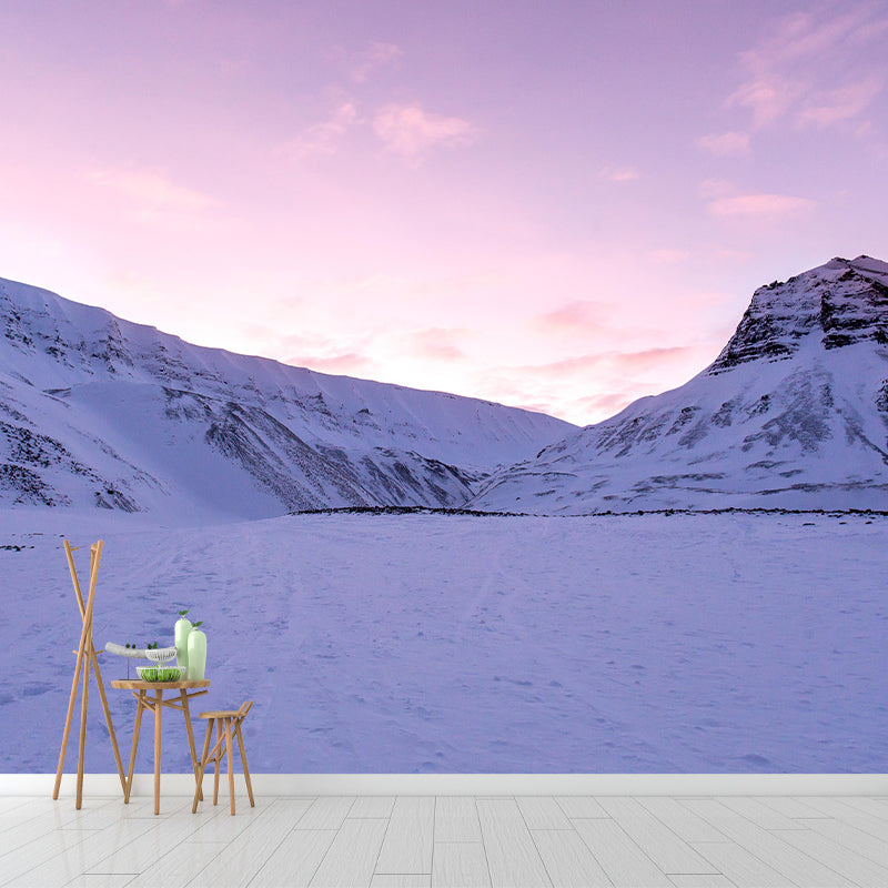 Mountain Wall Mural Wallpaper Modern Style Mildew Resistant for Dining Room