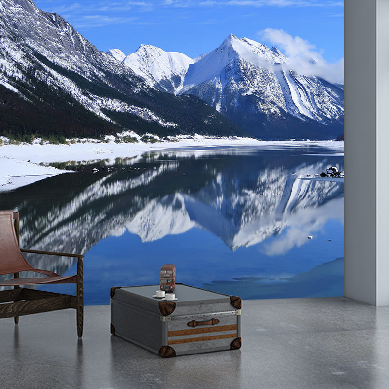 Mountain Wall Mural Wallpaper Modern Style Mildew Resistant for Dining Room