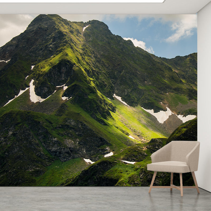 Mountain Wall Mural Wallpaper Modern Style Mildew Resistant for Living Room