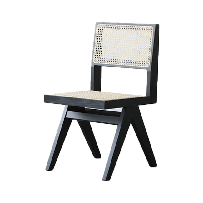 Sillas de comedor de estilo tradicional, silla lateral sin brazos de cocina con patas de madera