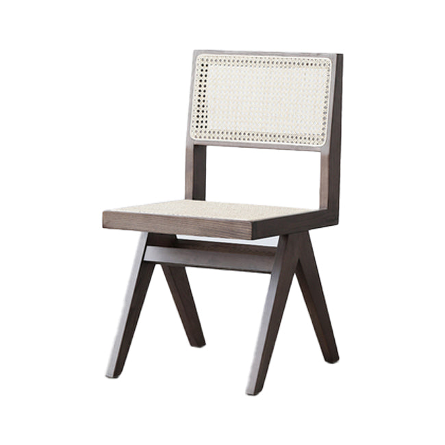 Sillas de comedor de estilo tradicional, silla lateral sin brazos de cocina con patas de madera