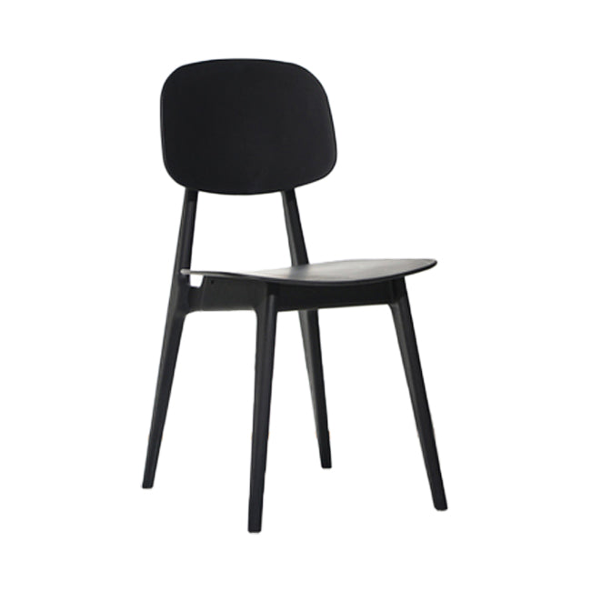 Scandinavische stijl Open achterkant Dining Side stoel Plastic Dining Armless Stoel