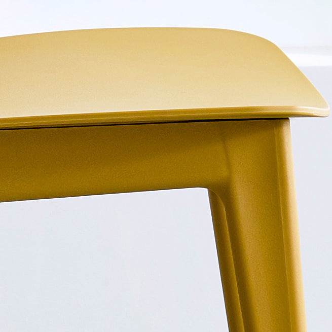 Scandinavische stijl Open achterkant Dining Side stoel Plastic Dining Armless Stoel