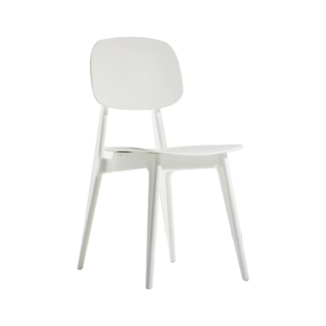 Scandinavische stijl Open achterkant Dining Side stoel Plastic Dining Armless Stoel