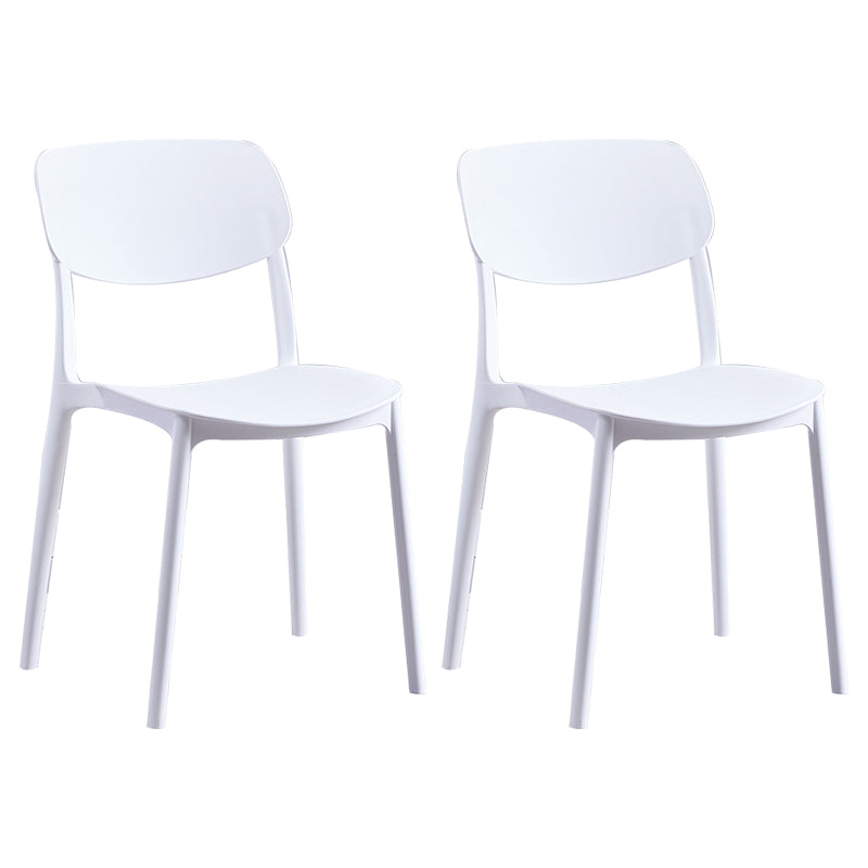Chaise de salle à manger de Style nordique, chaises latérales en plastique sans accoudoirs pour la cuisine