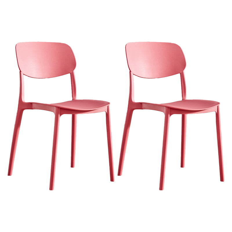 Chaise de salle à manger de Style nordique, chaises latérales en plastique sans accoudoirs pour la cuisine
