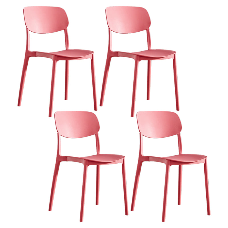 Chaise de salle à manger de Style nordique, chaises latérales en plastique sans accoudoirs pour la cuisine