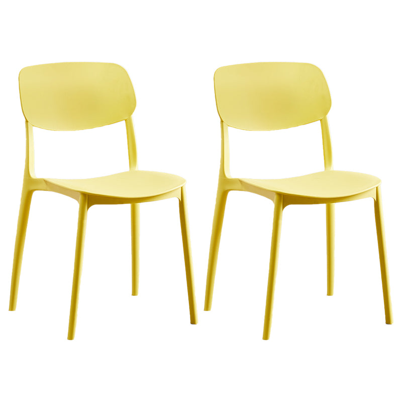 Chaise de salle à manger de Style nordique, chaises latérales en plastique sans accoudoirs pour la cuisine