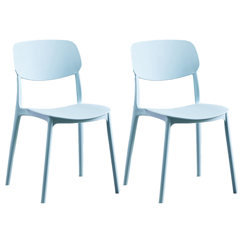 Chaise de salle à manger de Style nordique, chaises latérales en plastique sans accoudoirs pour la cuisine