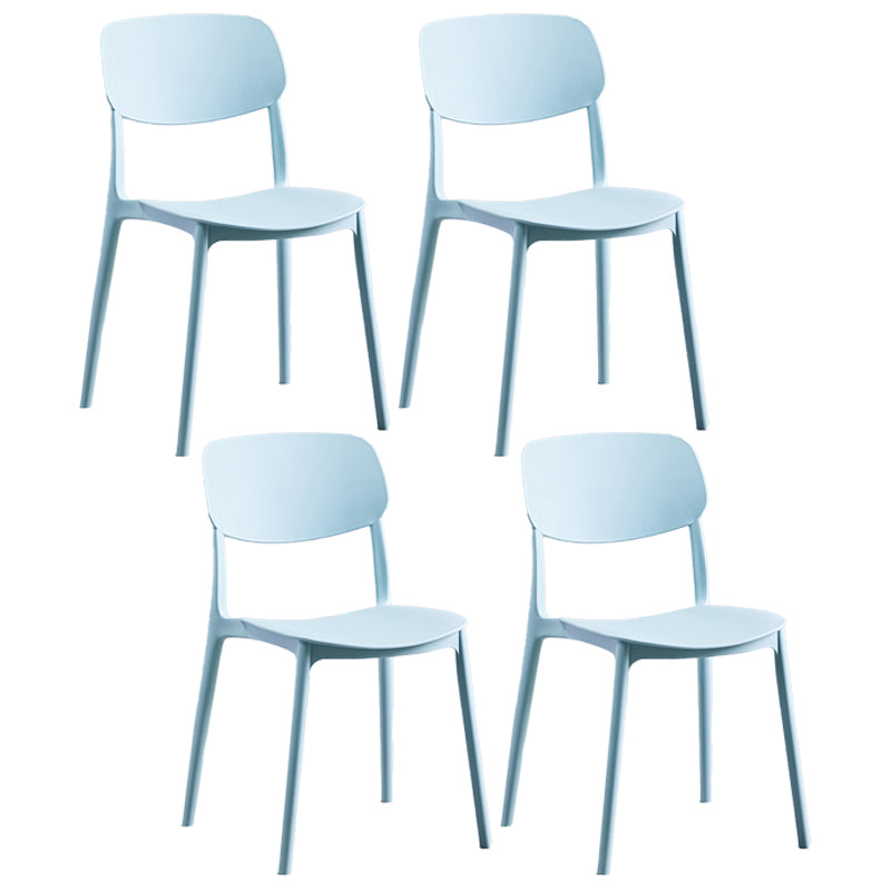 Chaise de salle à manger de Style nordique, chaises latérales en plastique sans accoudoirs pour la cuisine
