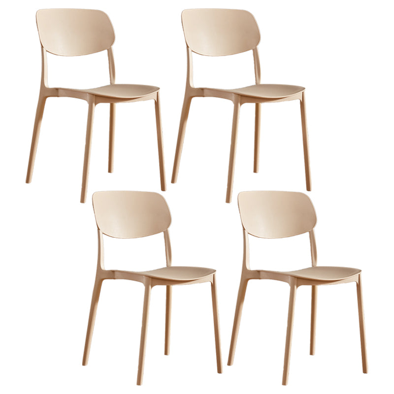 Chaise de salle à manger de Style nordique, chaises latérales en plastique sans accoudoirs pour la cuisine